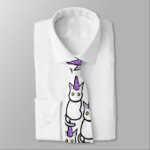 White Cat Celebration Tie Krawatte (Gebunden)