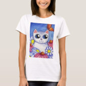 White Cat Daisy T - Shirt (Vorderseite)