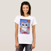 White Cat Daisy T - Shirt (Vorne ganz)