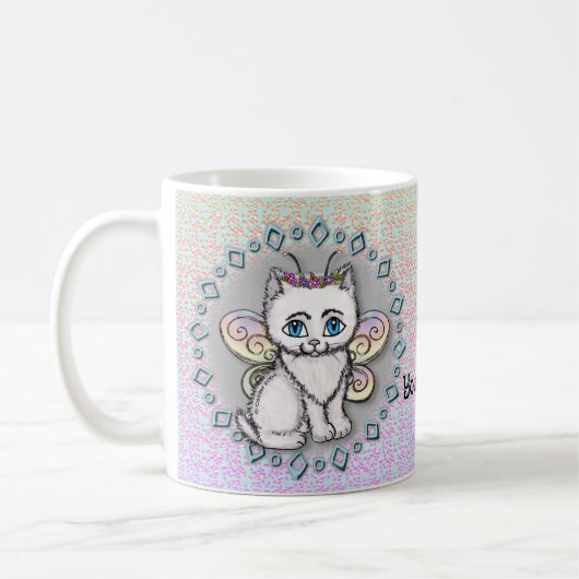 White Cat Fairy Tasse (Links)