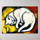 White Cat, fine art, Poster (Vorne)