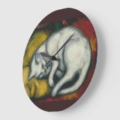 White Cat, Franz Marc Große Wanduhr (Winkel)