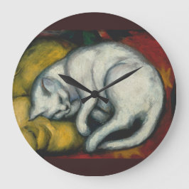 White Cat, Franz Marc Große Wanduhr