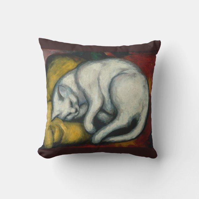 White Cat, Franz Marc Kissen (Vorderseite)
