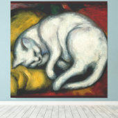 White Cat, Franz Marc Leinwanddruck (Insitu (Holzboden))