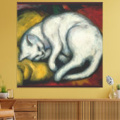 White Cat, Franz Marc Leinwanddruck (Insitu (Wohnzimmer))