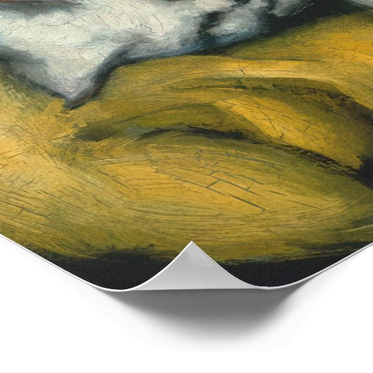 White Cat, Franz Marc Poster (Ecke)