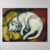 White Cat, Franz Marc Poster (Vorne)