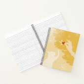 White Cat & Holly, Gold Notebook Notizblock (Innenseite)
