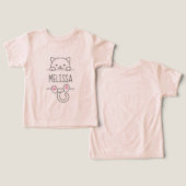 White Cat Individuelle Name (Design Vorderseite & Rückseite)