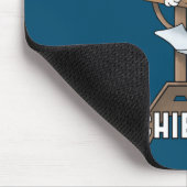 White Cat Mischief Maker Mouse Pad Mousepad (Ecke)