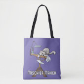 White Cat Mischief Maker Tote Bag Tasche (Vorderseite)