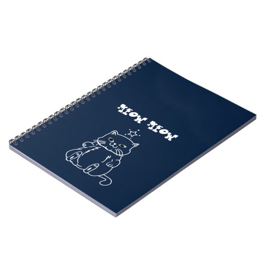 White Cat Notebook Notizblock (Linke Seite)