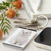 White Cat Schlüsselanhänger (Vorderseite rechts)