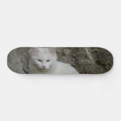 White Cat Skateboard (Horizontal)