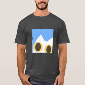 White Cat Sky Minimal T-Shirt (Vorderseite)