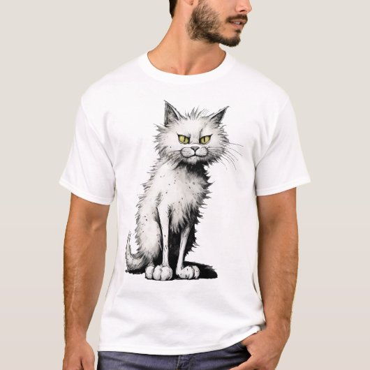 White Cat T - Shirt (Vorderseite)
