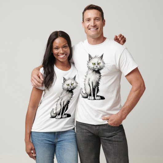 White Cat T - Shirt (Unisex)