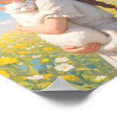 White Cat und Mädchen Anime Poster (Ecke)