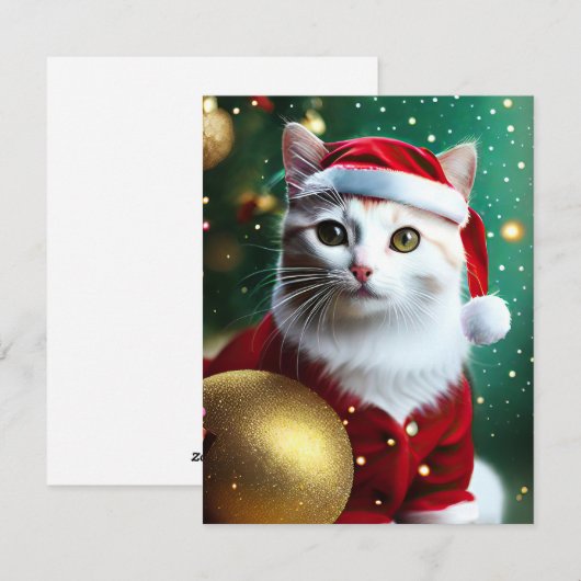 White Cat Weihnachten (Vorne/Hinten)