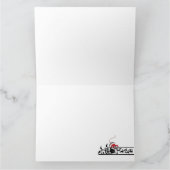 White Cat Weihnachtsschmuck Funny Karte (Innenseite)