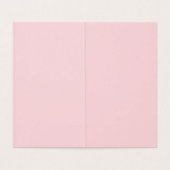 White Cats Pink Roses Floral Flat Thank You Card (Innenseite Aufgefaltet)