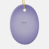 White Cello mit Bow Lila, benutzerdefinierte Musik Keramik Ornament (Hinten)