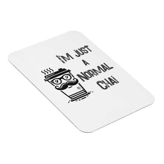 White Chai Tee Magnet Black Letter Zuhause oder Ar (Rechte Seite)