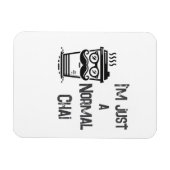 White Chai Tee Magnet Black Letter Zuhause oder Ar (Horizontal)