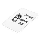 White Chai Tee Magnet Black Letter Zuhause oder Ar (Linke Seite)