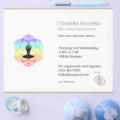 White Chakra Energy Healer Foto Reiki Horizontal Flyer (Einzeln)