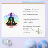 White Chakra Energy Healer Reiki Horizontal Flyer (Einzeln)