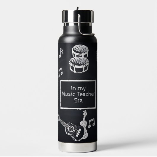 White Chalk Blackboard Grundschullehrer Trinkflasche (Links)