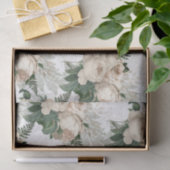 White Champagne Rose Viktorianisch Garden Seidenpapier (Geschenk)