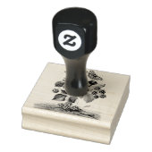 White Cheeking Starling Bramble Scrapbooking Gummistempel (Stempel)