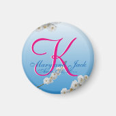 White Cheroms 3d Monogram Magnet (Vorne)