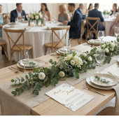 White Cherry Blossom & Gold Script Elegant Wedding Einladung