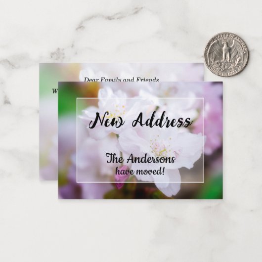 White Cherry Blossom neue Ankündigung (Vorderseite/Rückseite Beispiel)