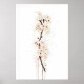 White Cherry Blossom Poster (Vorne)