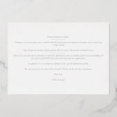 White Chic Luxury Grau 2 Fotos Collage Folieneinladung (Rückseite)