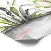 White Chinoiserie Kunstdrucke | 24 x 36 Zoll Poster (Ecke)