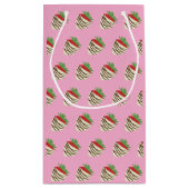 White Chocolate-Covered Strawberry Kleine Geschenktüte (Rückseite)