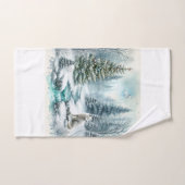 White Christmas Artic Fox Handtuch (Handtuch)