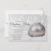 White Christmas Ball, Light Company Christmas Part Einladung (Vorderseite)