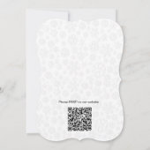 White Christmas Bridal Dusche Einladung (Rückseite)