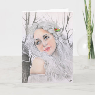 White Christmas Card Feiertagskarte