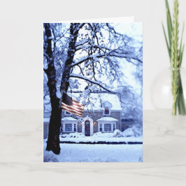 White Christmas Card Feiertagskarte