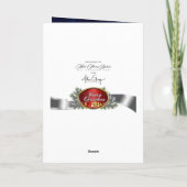 White Christmas Card Karte (Rückseite)