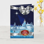 White Christmas Card Karte (Gelbe Blume)