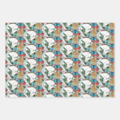 White Christmas Cat Geschenkpapier Set (Vorderseite 3)